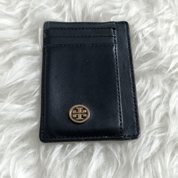 Tory Burch Card Case Used Dark Navy - Picture 1 of 4